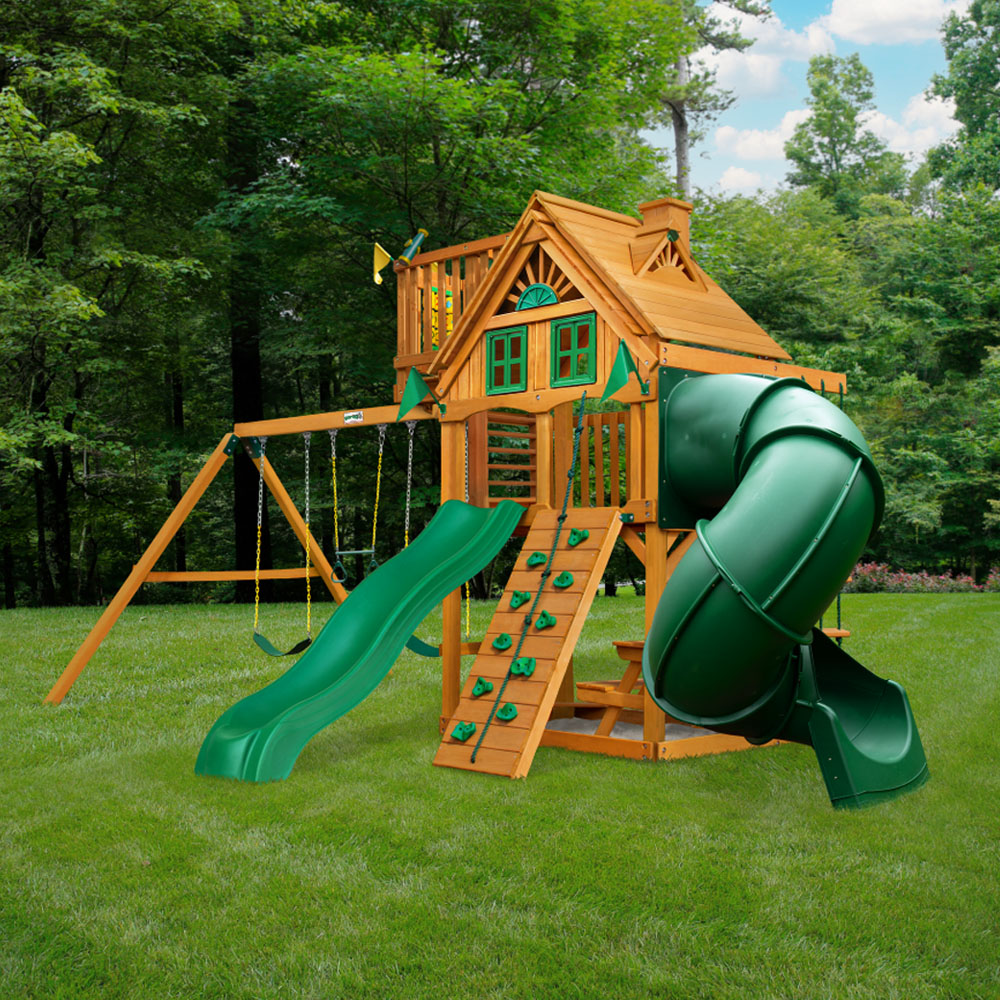 Landscape Structures Outdoor Play Cube Mountaineer W/ Sky Loft